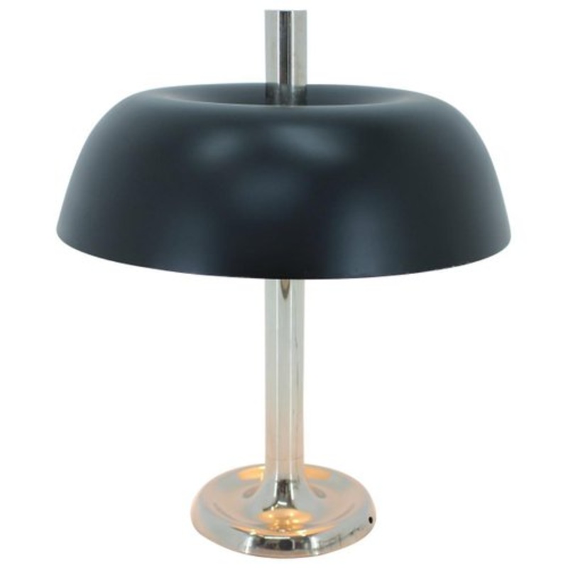 Large Mid-Century Mushroom Table Lamp from Hillebrand, 1970s for sale at Pamono