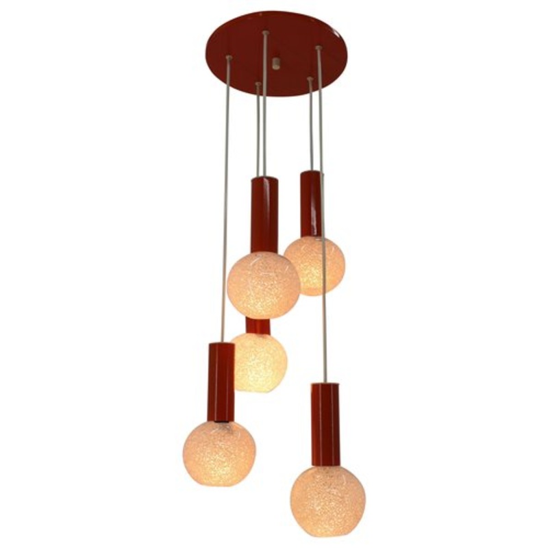Mid-Century Chandelier from Pokrok lina, 1970s for sale at Pamono