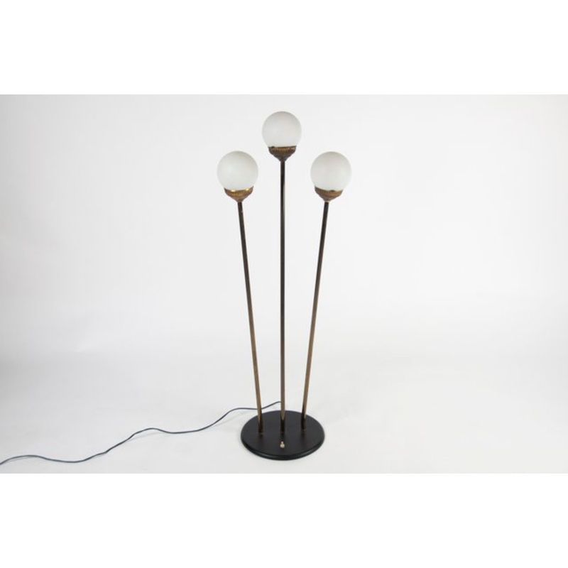 Mid-Century Italian Globe Floor Lamp from Stilnovo, 1950s for sale at Pamono
