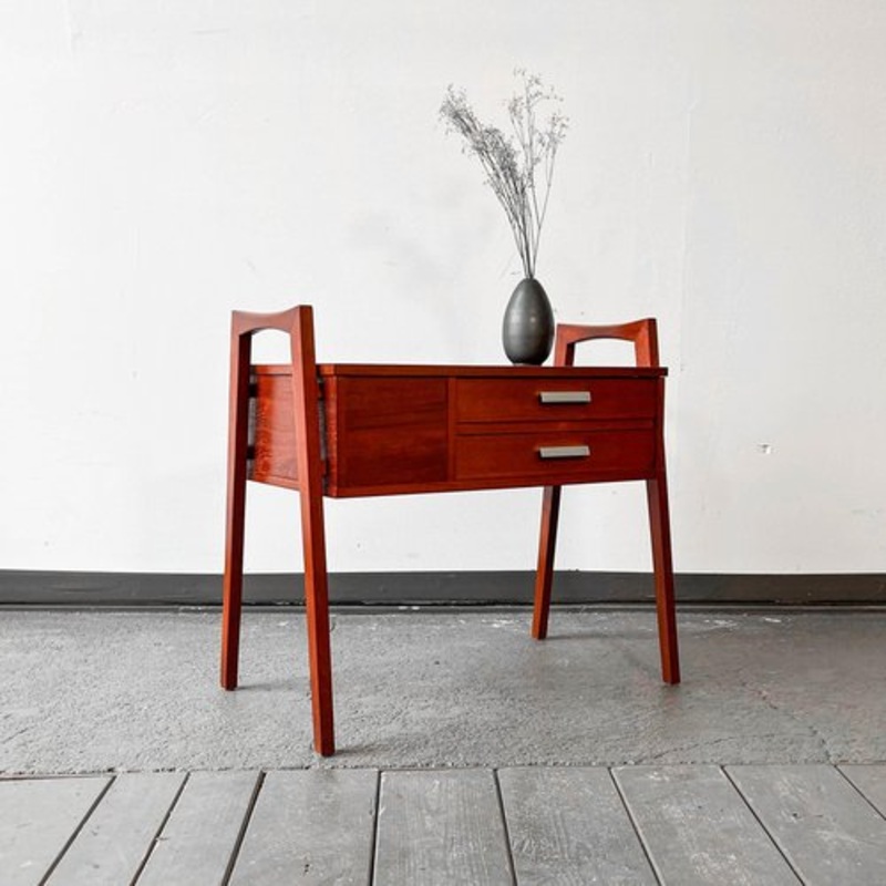 Mid-Century Teak Sewing Table for sale at Pamono