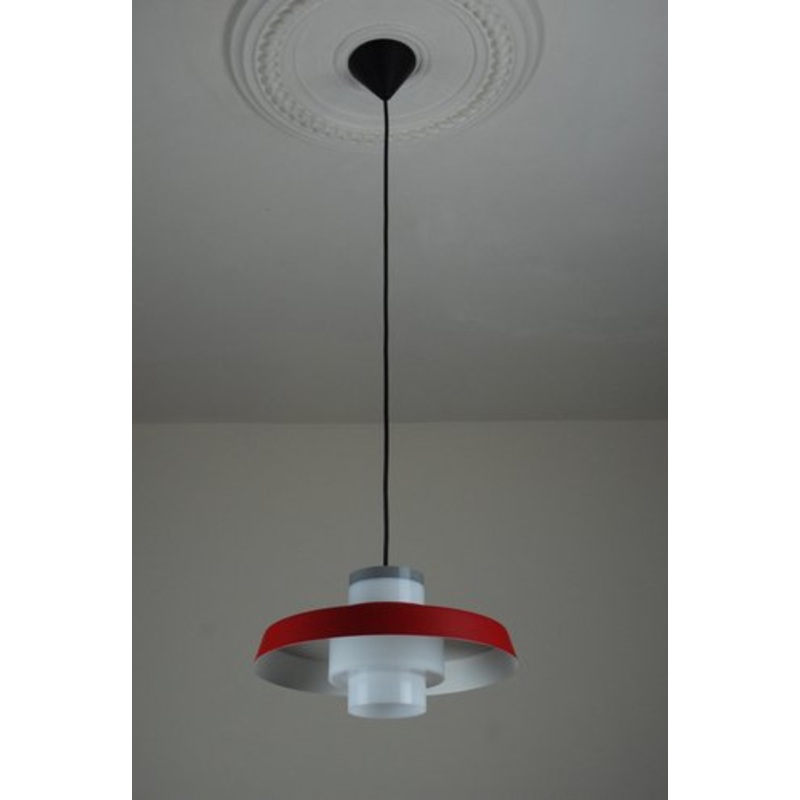 Pendant Lamp by Bent Karlby for Lyfa, Denmark, 1960s for sale at Pamono
