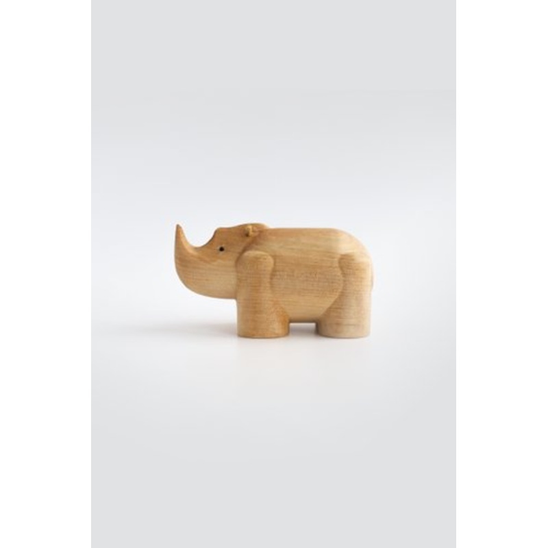 Rhinoceros I Piccolini Wooden Animal Figure by Viviana Degrandi for Emko for sale at Pamono