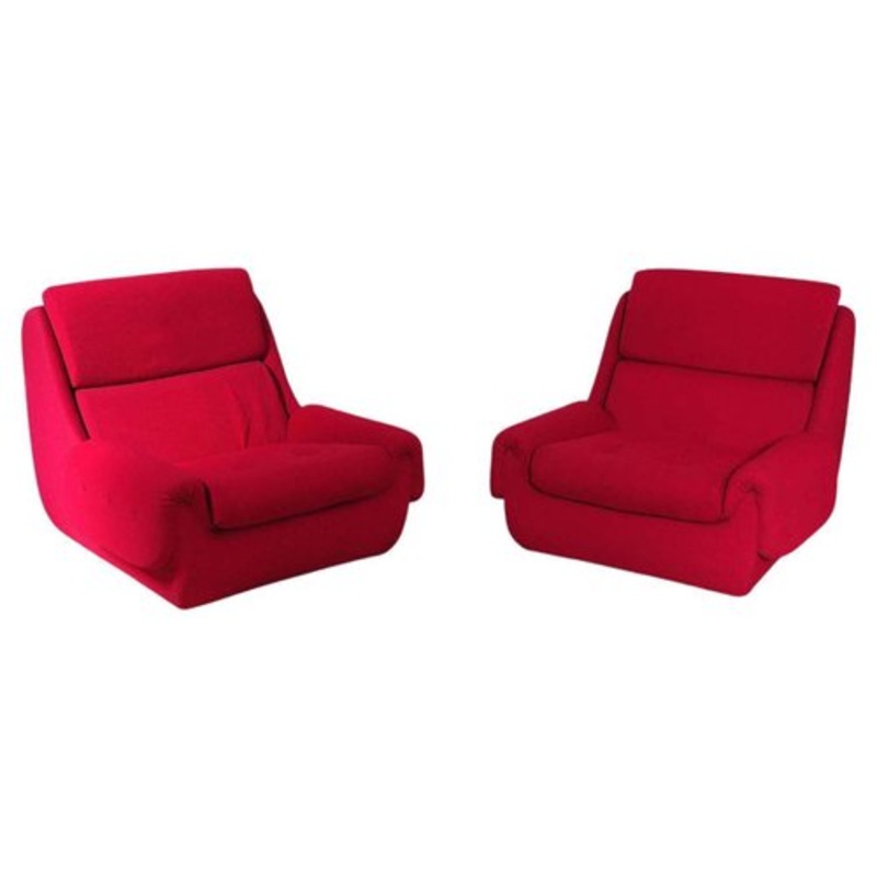 Set of Vintage Czechoslovakian Armchairs by Jitona, 1970s for sale at Pamono