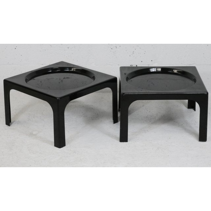 Space Age Fiberglass Coffee Tables, 1970s, Set of 2 for sale at Pamono
