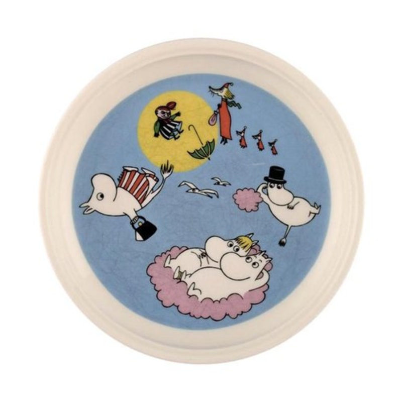 The Flying Moomins Porcelain Plate with Motif from Moomin from Arabia, Late 20th Century for sale at Pamono