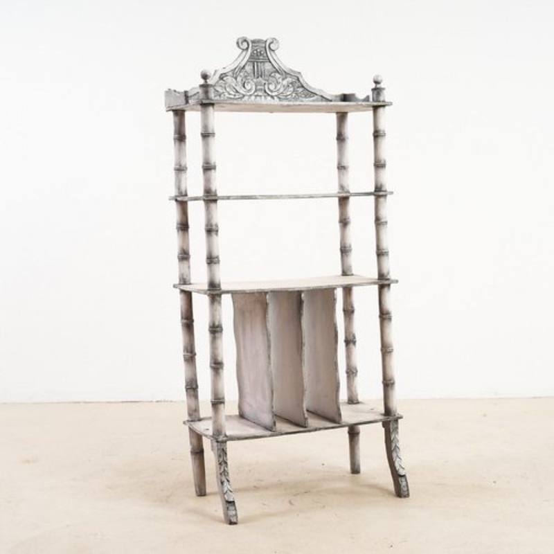 Vintage White Shelf, 1800s for sale at Pamono