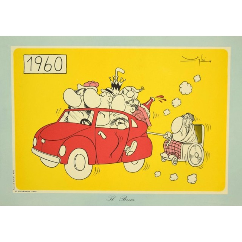 Vittorio Vighi – the Boom – Vintage Offset Print – 1970 for sale at Pamono