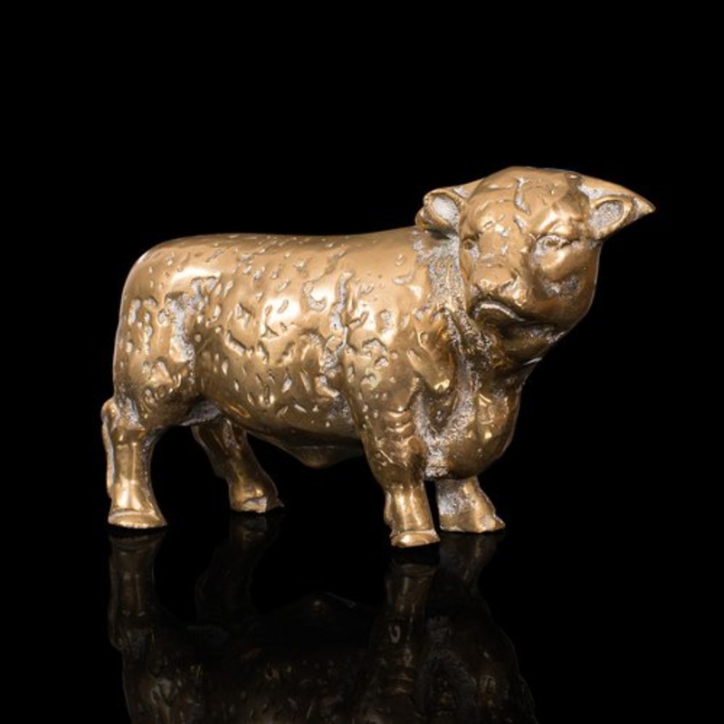 Antique Decorative Bull Figure for sale at Pamono