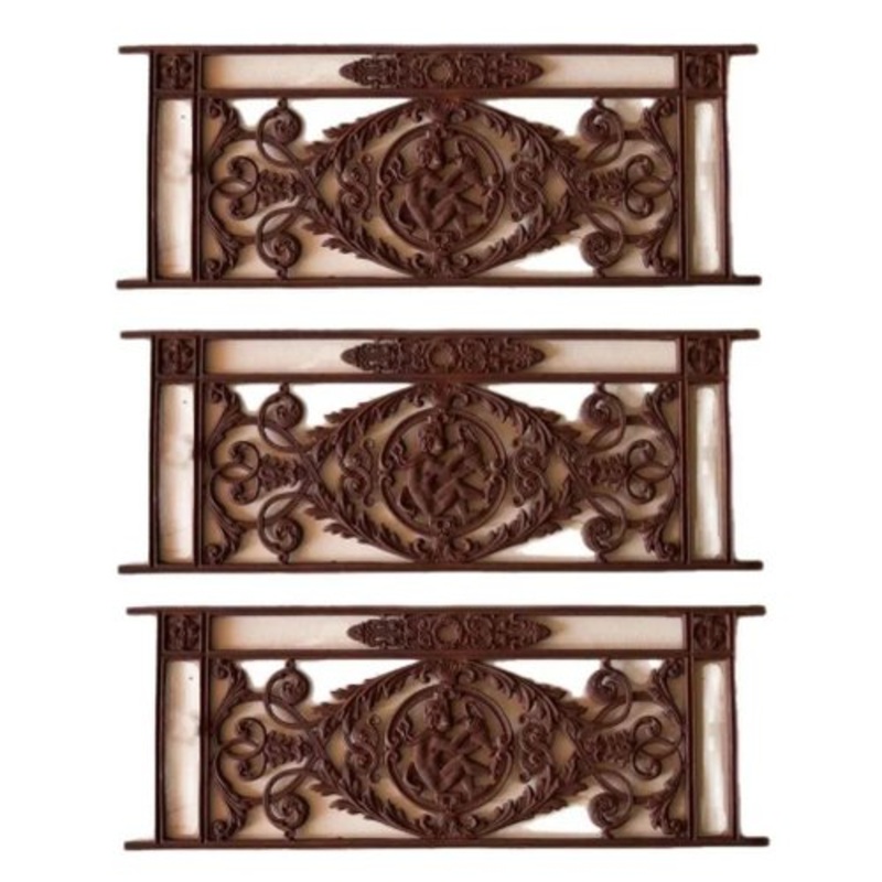 Cast Iron Balcony Gratings, Set of 3 for sale at Pamono