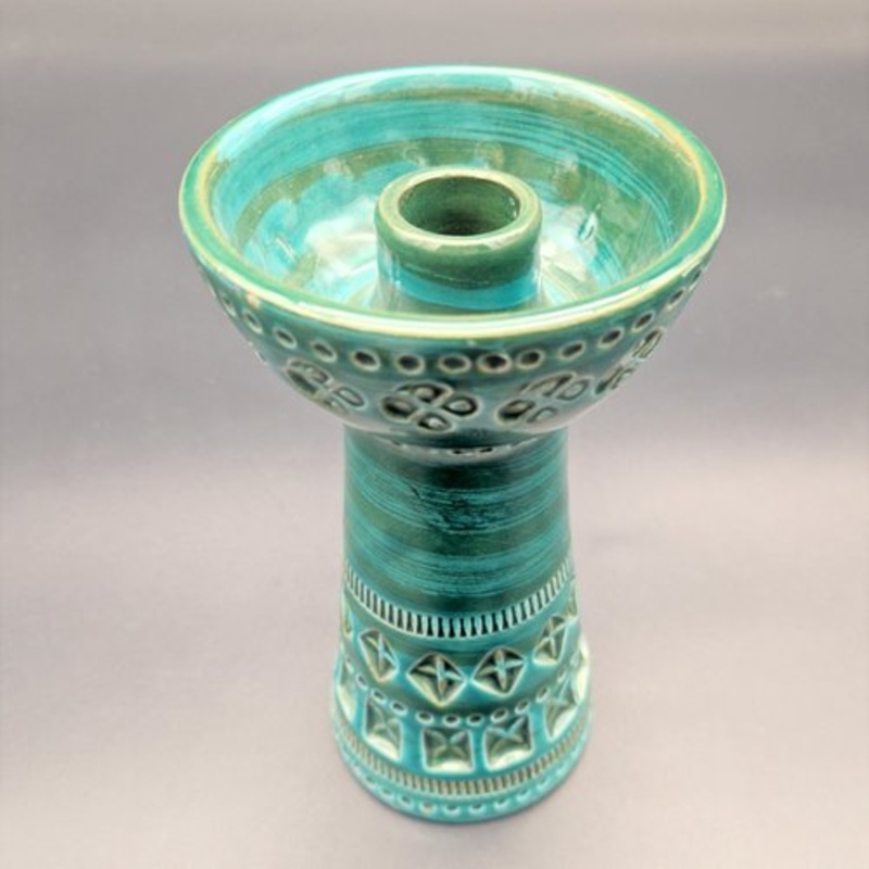 Ceramic Vase in Green by Aldo Londi for Bitossi, 1960s for sale at Pamono