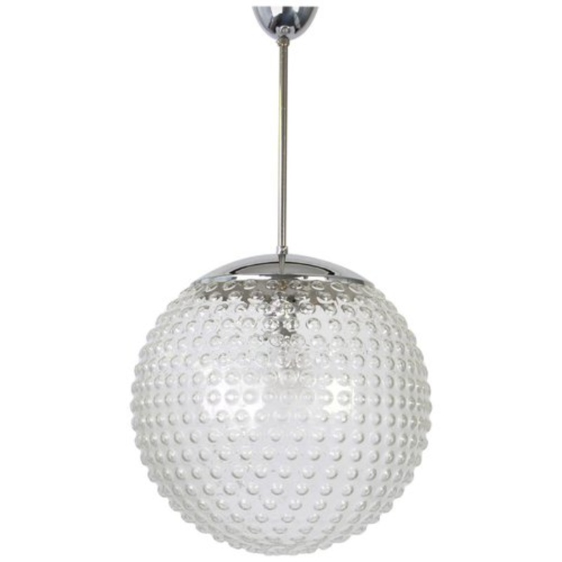 Glass Pendant Lamp by Rolf Krger for Staff, Germany, 1970s for sale at Pamono