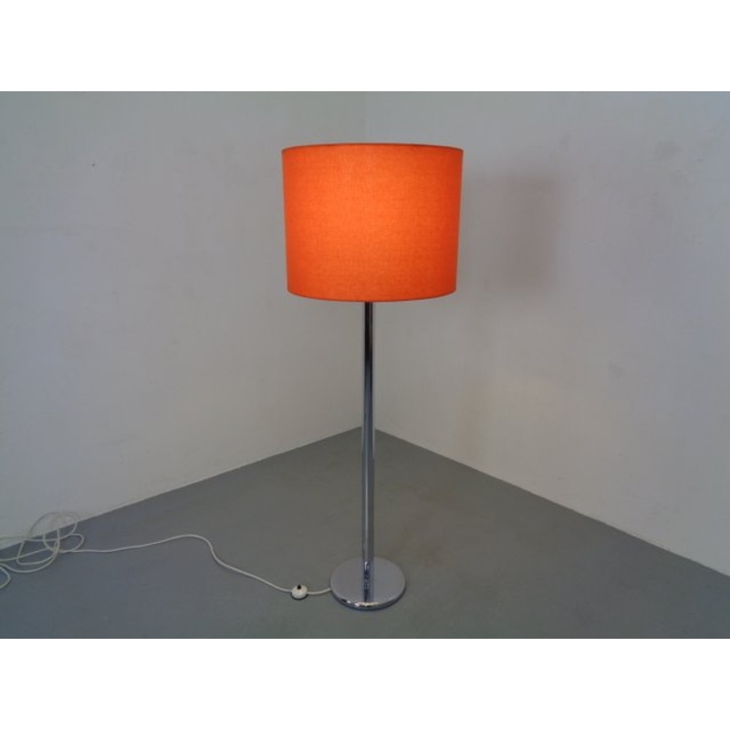 Large Chrome-Plated Floor Lamp from Staff, 1960s for sale at Pamono