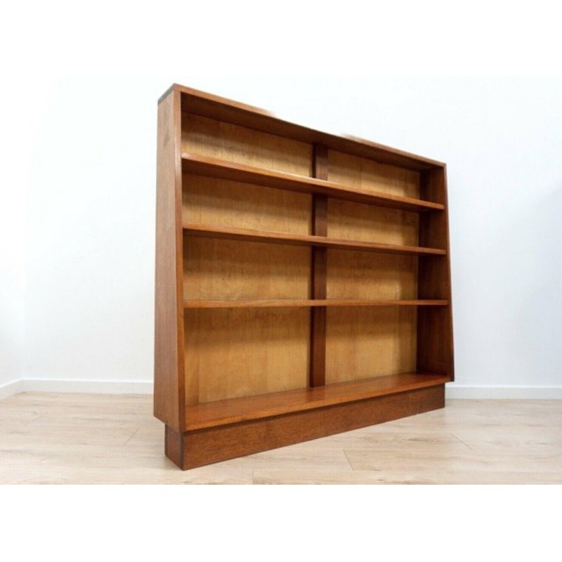 Mid-Century Teak Angled Bookcase for sale at Pamono