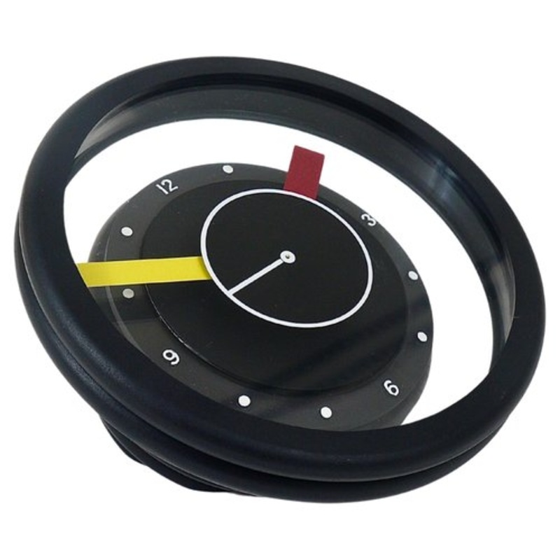Postmodern Round Pop Art Desk or Table Clock, Italy, 1990s for sale at Pamono