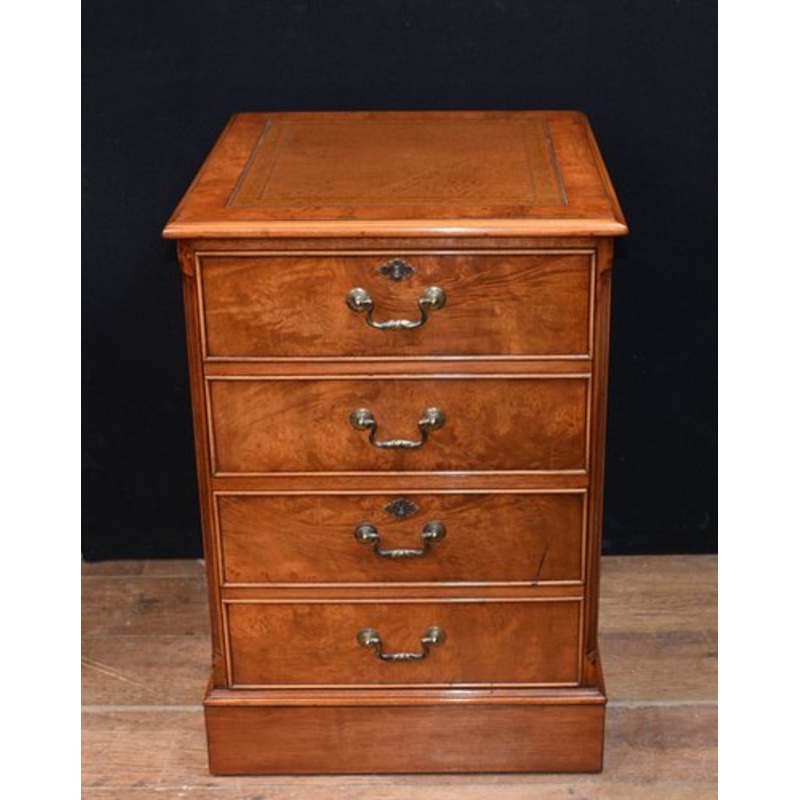 Regency Walnut Filing Cabinet or Chest Drawers for sale at Pamono
