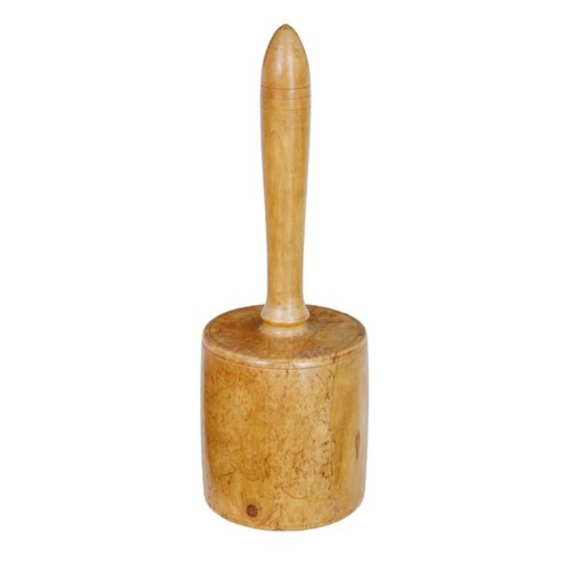 Swedish Solid Burr Birch Mallet, Early 20th Century for sale at Pamono
