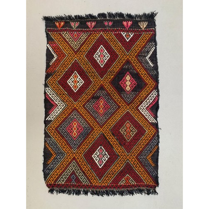 Vintage Turkish Mini Wool Kilim Rug for sale at Pamono