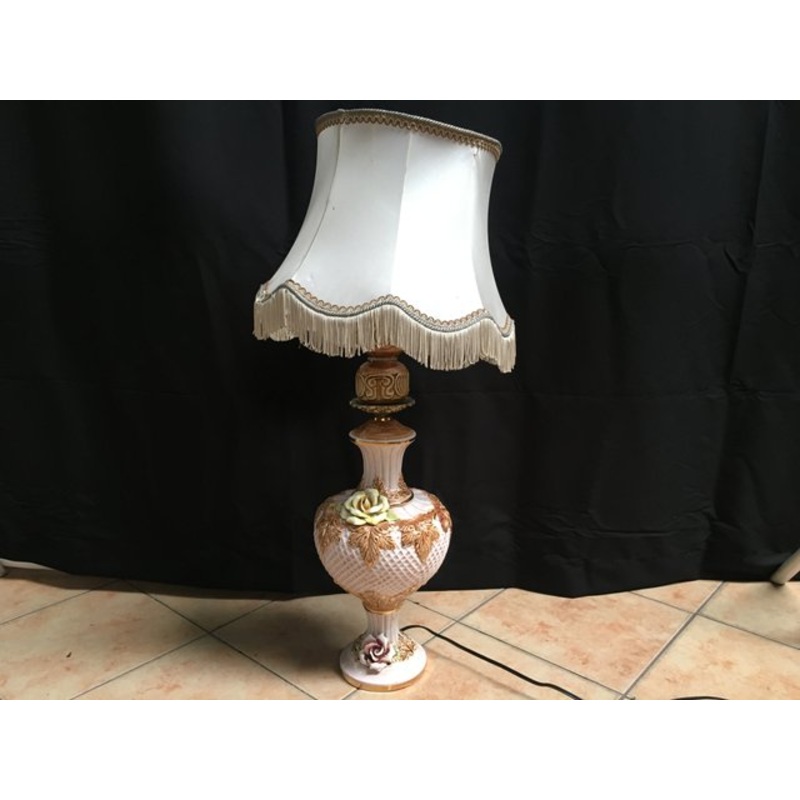 Italian Ceramic Base Table Lamp, 1970s for sale at Pamono