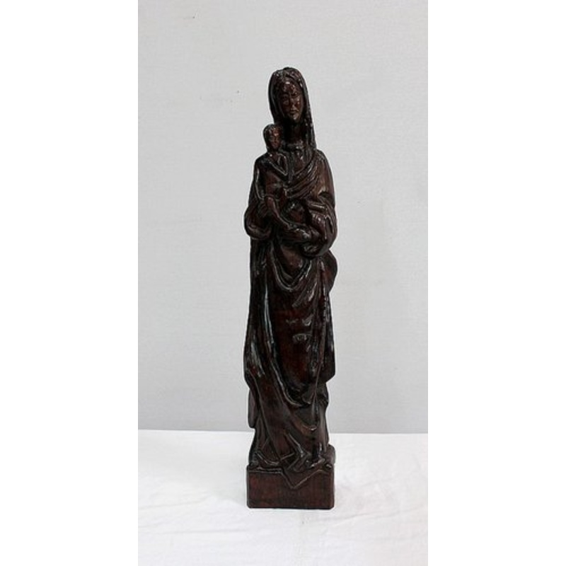 Large Sequoia Sculpture of Woman & Child for sale at Pamono