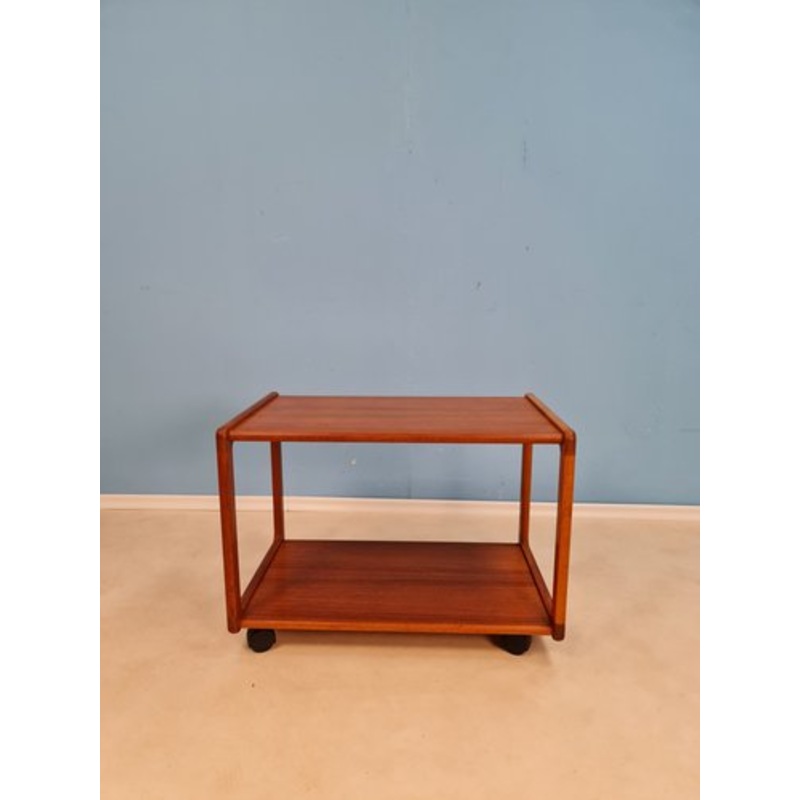 Mid-Century Danish Teak Serving Trolley, 1960s for sale at Pamono