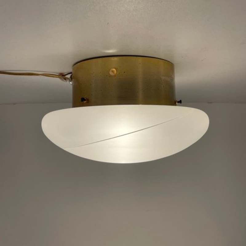 Murano Glass Ceiling Lamp, 1980s for sale at Pamono-DX-2159267