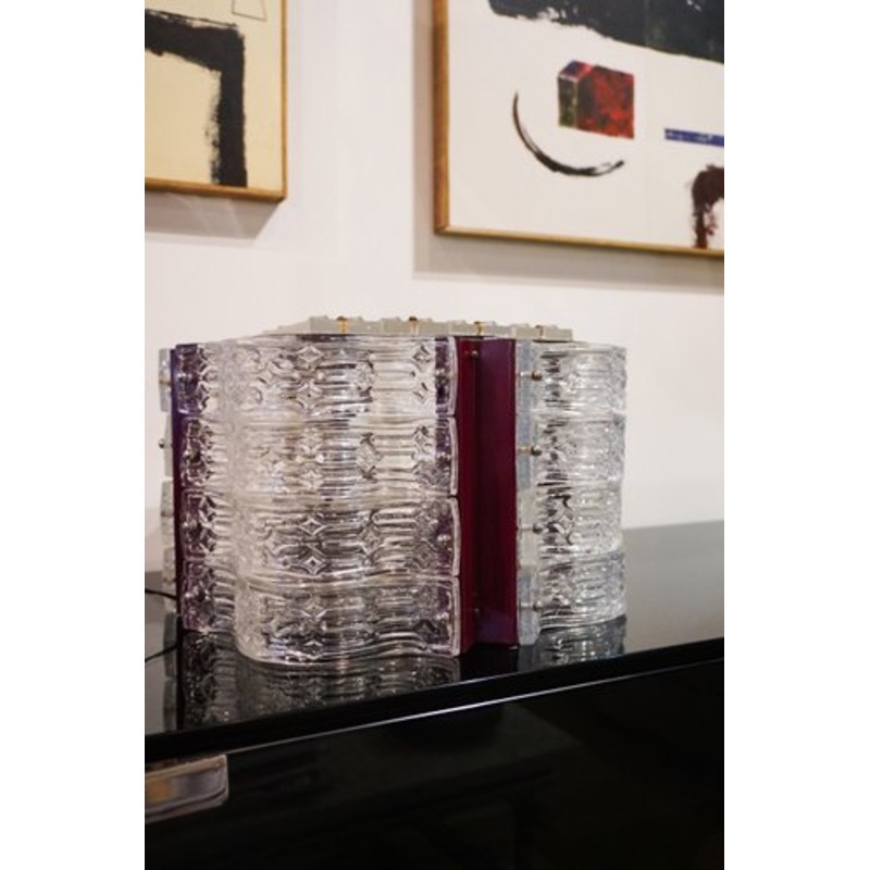 Murano Glass Table Lamp, 1940s for sale at Pamono