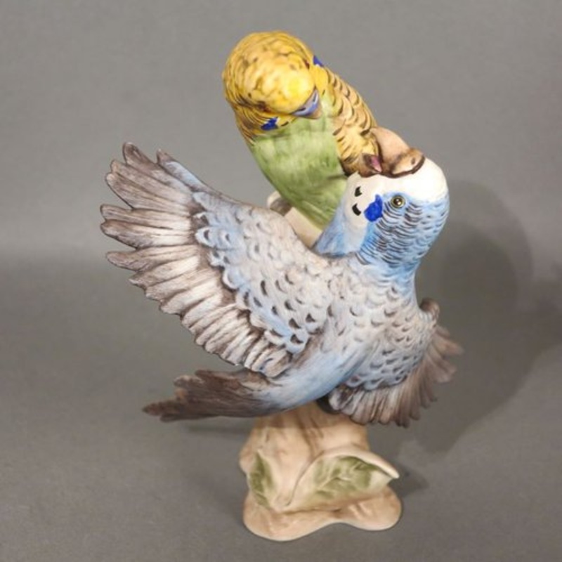 Porcelain Figure of Budgies by Gbel, 1970s for sale at Pamono