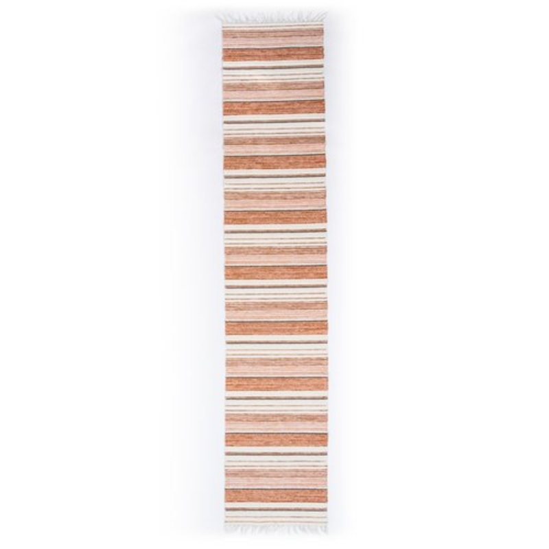 Scandinavian Hand Woven Plastic Gallery Rug, 1980s for sale at Pamono