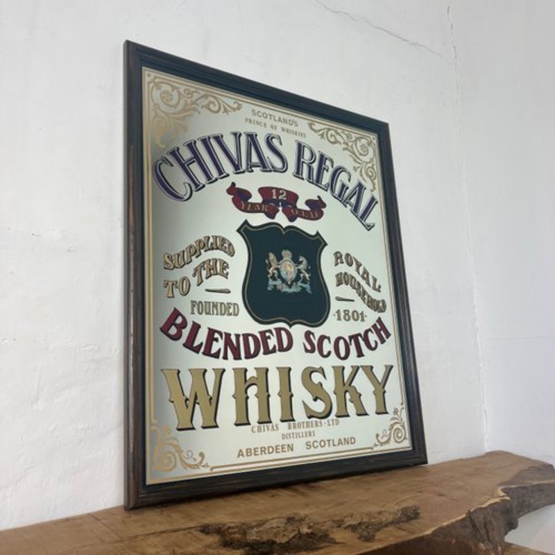 Vintage Scotch Whisky Mirror for sale at Pamono