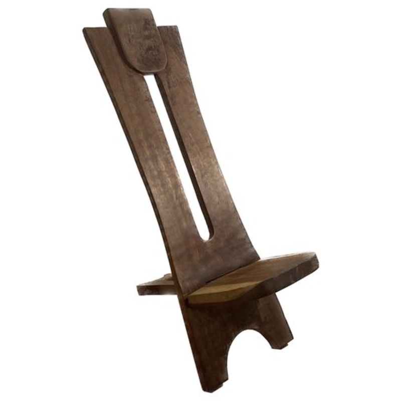 Vintage Tribal Palaver Chair, 1950s for sale at Pamono