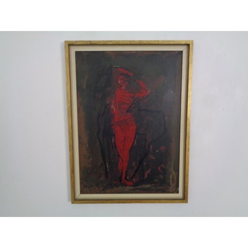 After Marino Marini, Dancer, 1960s, Artwork on Wood for sale at Pamono