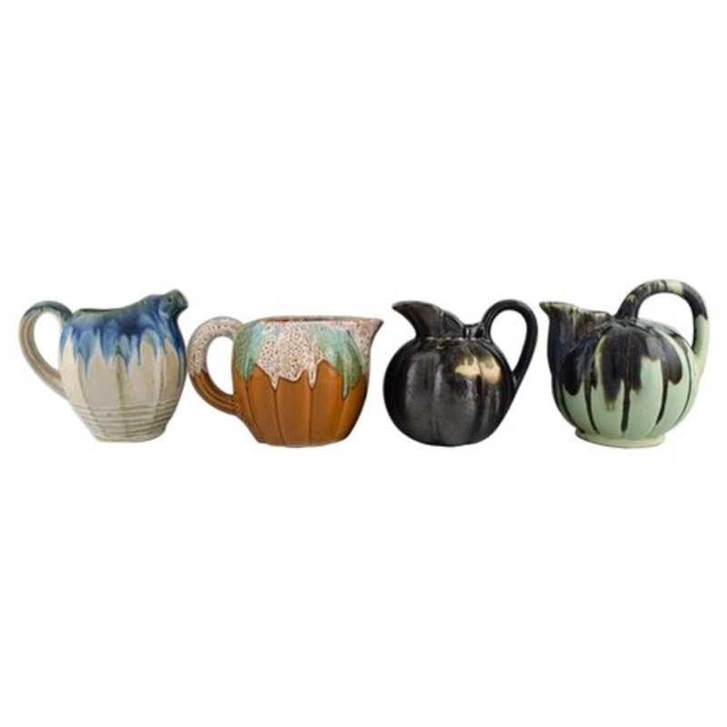 Jugs in Glazed Ceramics, Belgium, 1960s, Set of 4 for sale at Pamono