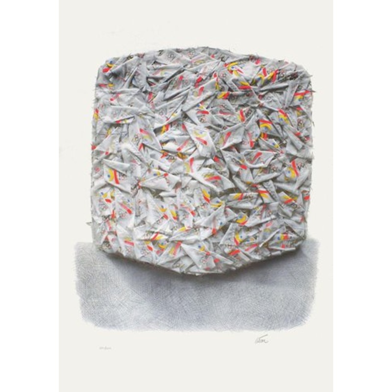 Oj Barcelona Compression Olympic Flags by Csar Baldaccini for sale at Pamono