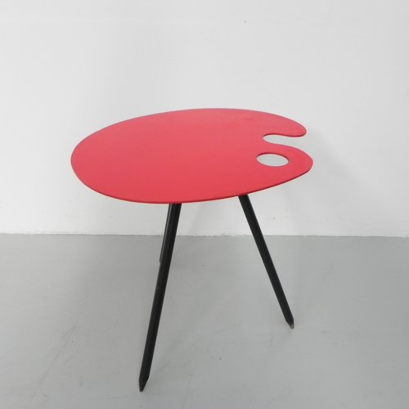 Painter’s Palette Side Table by Lucien de Roeck for Bois Manu for sale at Pamono