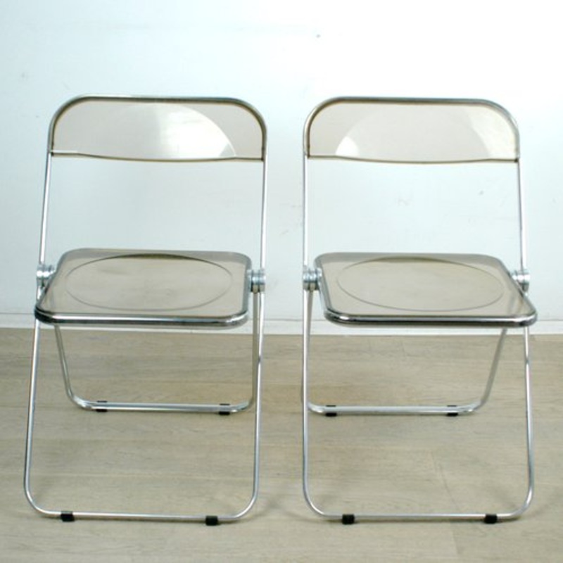 Plia Folding Chair by Giancarlo Piretti for Castelli, 1970s for sale at Pamono