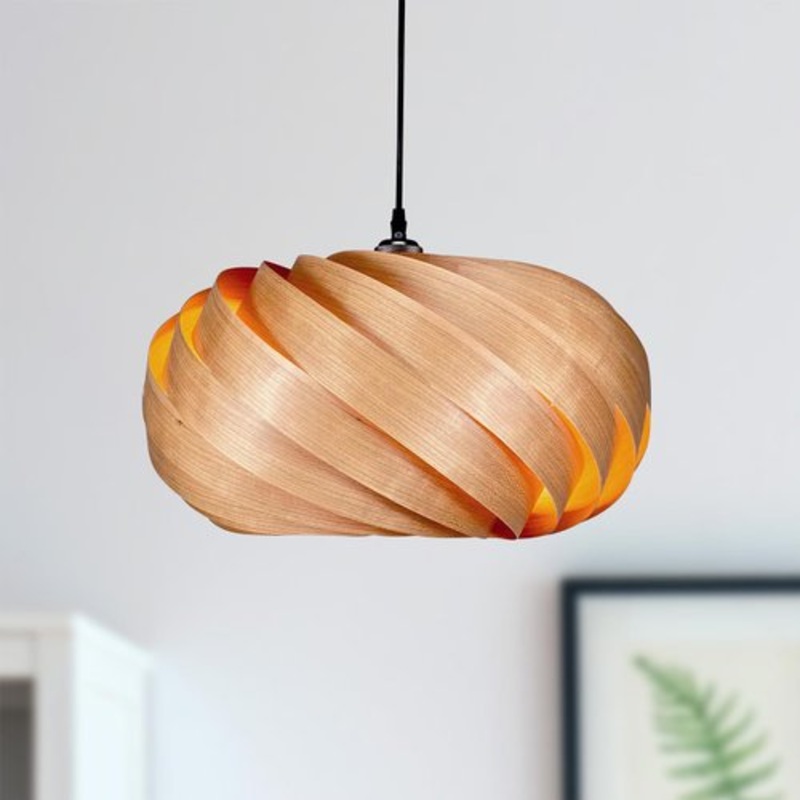 Quiescenta Cherry Wood Pendant Lamp by Gofurnit for sale at Pamono