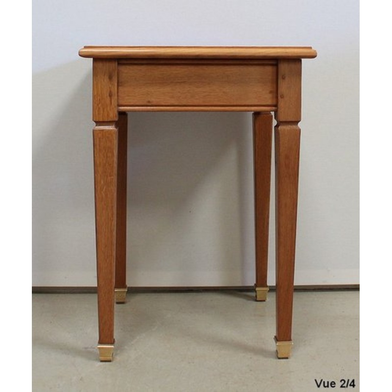 Small Solid Oak Blonde Side Table, 1950s for sale at Pamono