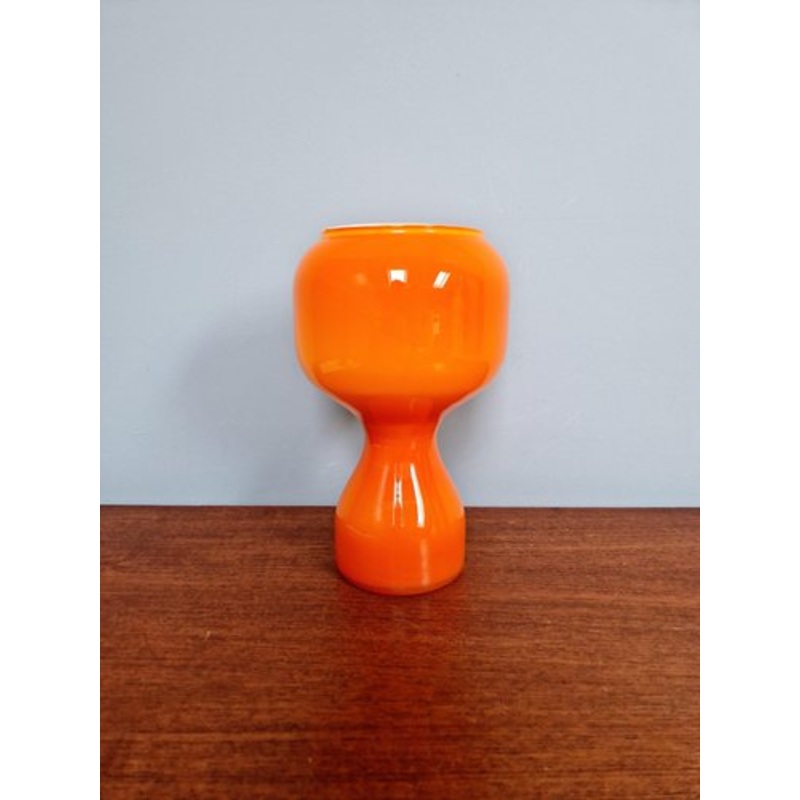Tahiti Lamp in Orange Opaline from Massive, 1970s for sale at Pamono