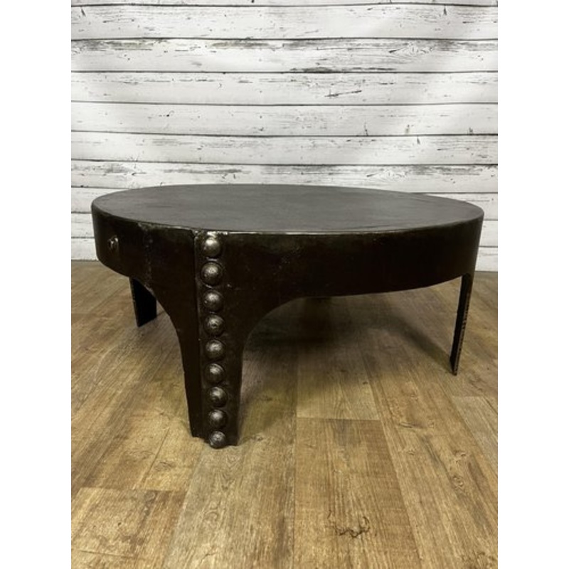 Vintage Riveted Coffee Table for sale at Pamono