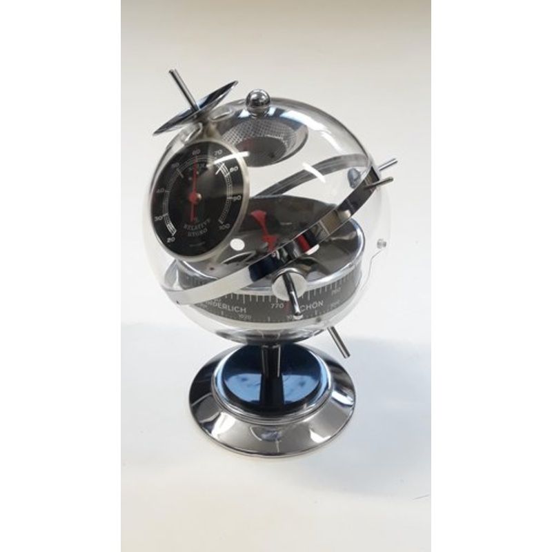 Vintage Sputnik Weather Station Hygrometer Barometer, 1970s for sale at Pamono