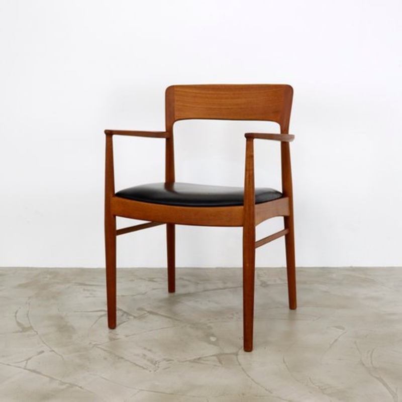 Vintage Teak Armchair by Henning Kjrnulf for Korup Stolefabrik, 1960s for sale at Pamono