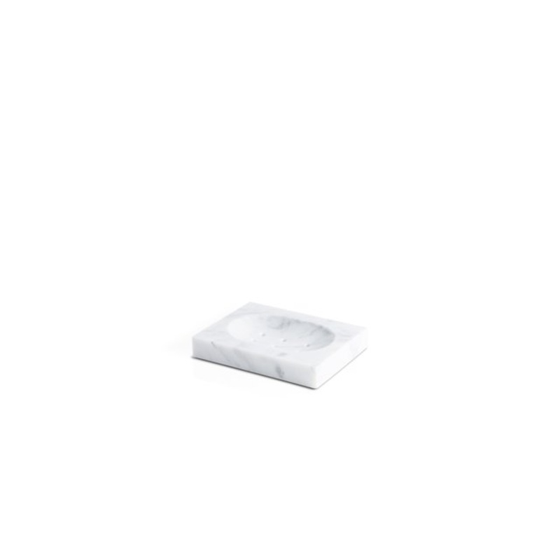 White Carrara Marble Soap Dish from FiammettaV Home Collection for sale at Pamono