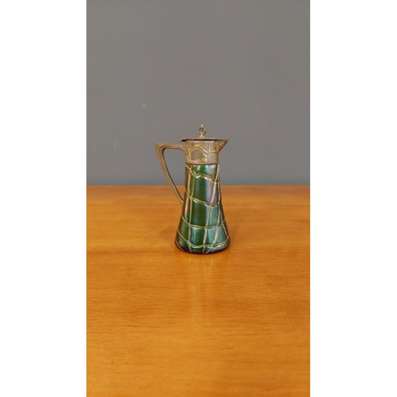 Art Nouveau Jug in Iridescent Glass from Pallme Knig, Bohemia, 1890s for sale at Pamono