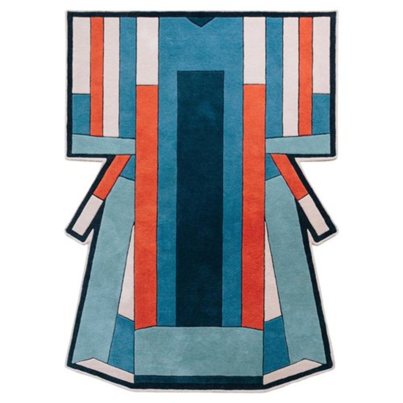 Blue Terracotta Ins Rug by Harto for sale at Pamono