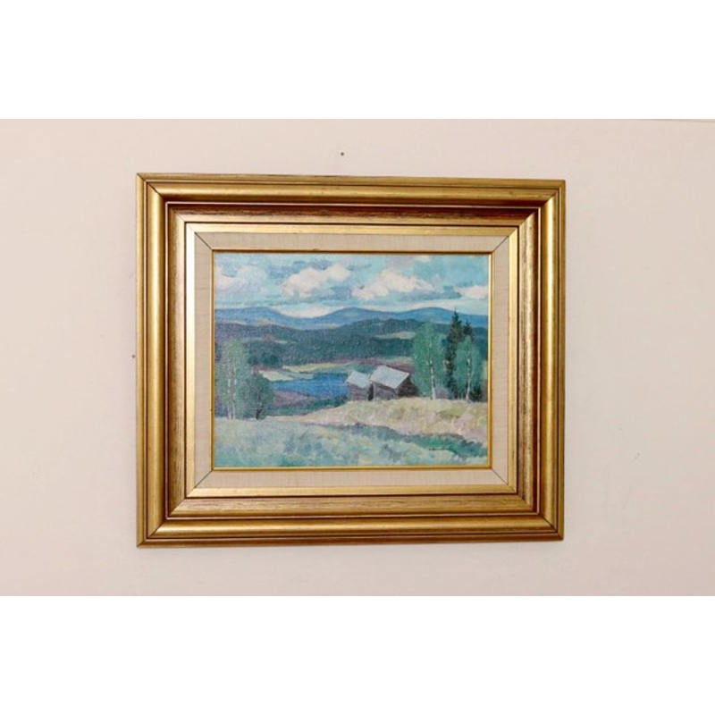 Evald Hedenstrm, Landscape, 1960s, Oil on Canvas, Framed for sale at Pamono