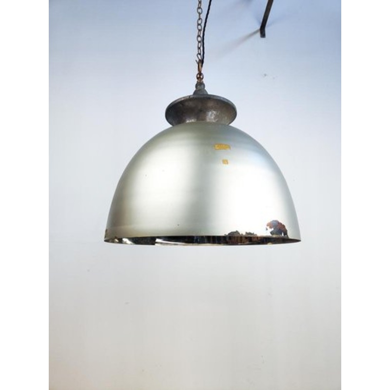large Bauhaus Mercury Dome Pendant Light from Zeiss Ikon, 1920s for sale at Pamono