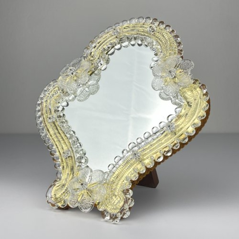 Original Murano Glass Mirror, 1950s for sale at Pamono