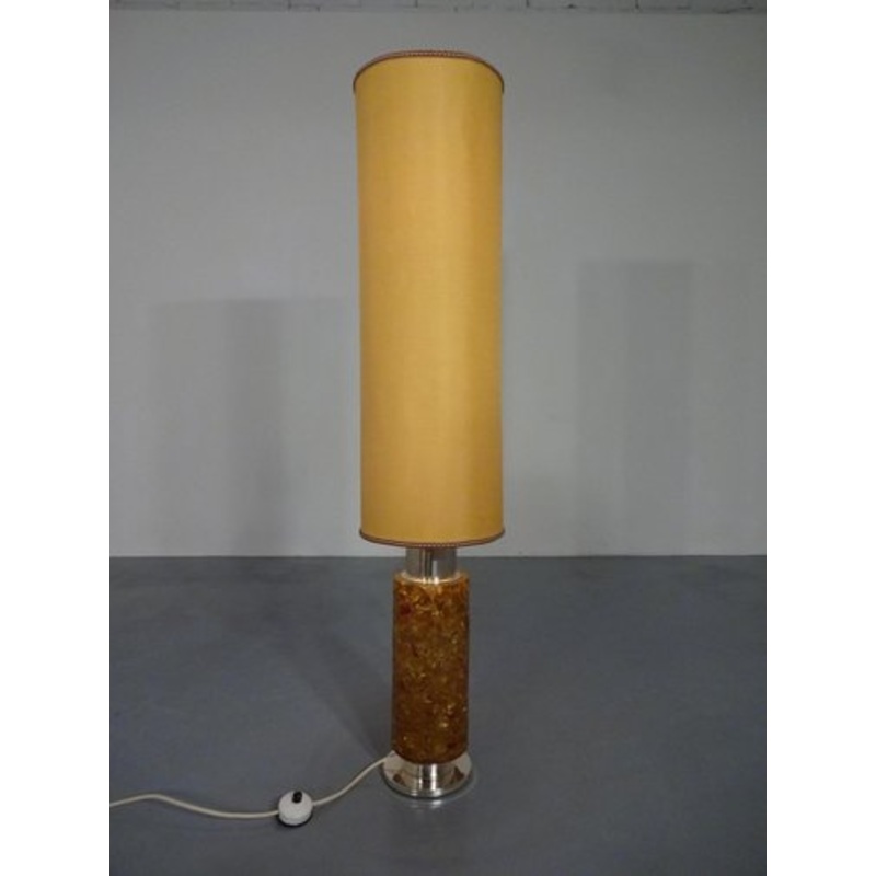 Resin Amber Floor Lamp from Kaiser Leuchten, 1970s for sale at Pamono