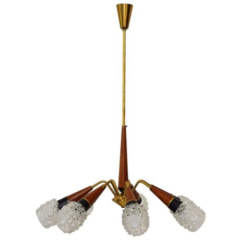 Sputnik Chandelier in the Style of Richard Essig for sale at Pamono