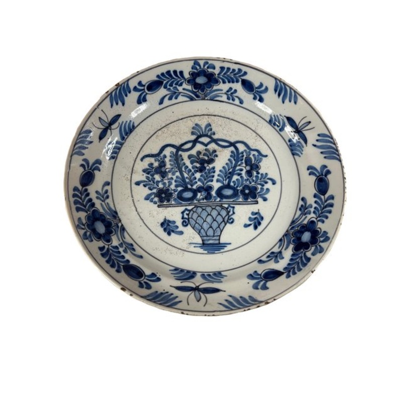 Vintage Blue Plate from Royal Delft for sale at Pamono